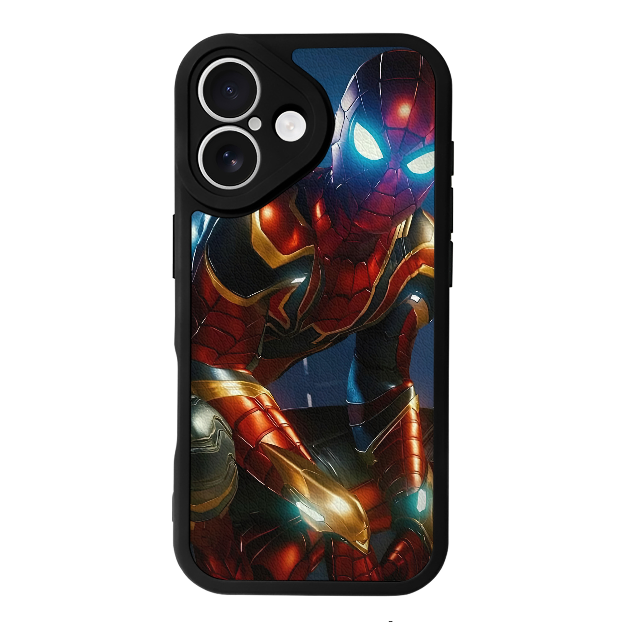 （画像用） Spider Man スパイダーマン 【iPhone 16シリーズ対応】シリコンスマホケース（レザー調） 材質：シリコン